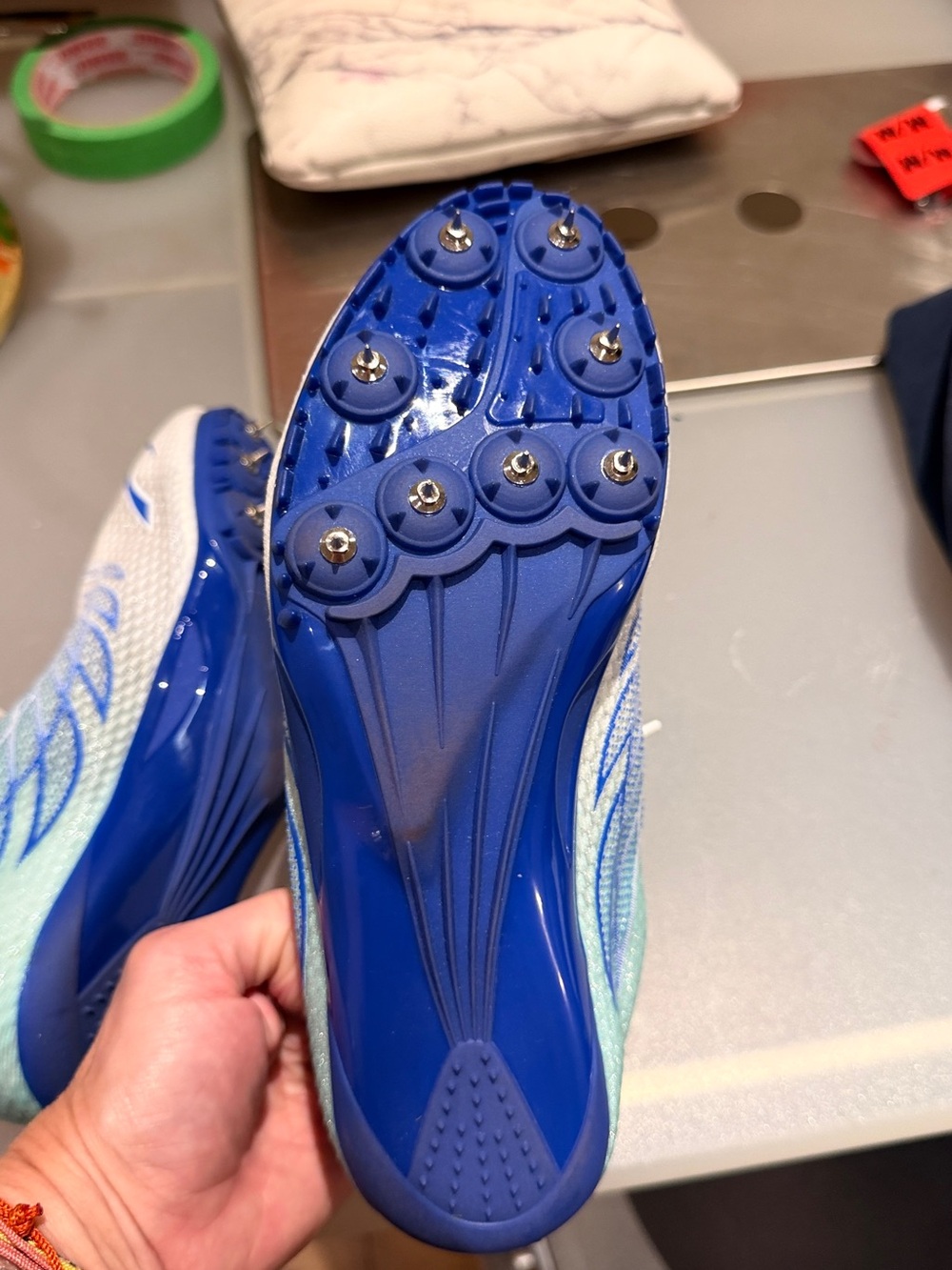 Women's Blue Track Spikes - Lightweight Racing Shoes
